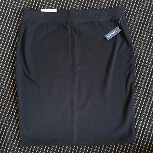 Old Navy Classic Stretchy Black Pencil Skirt